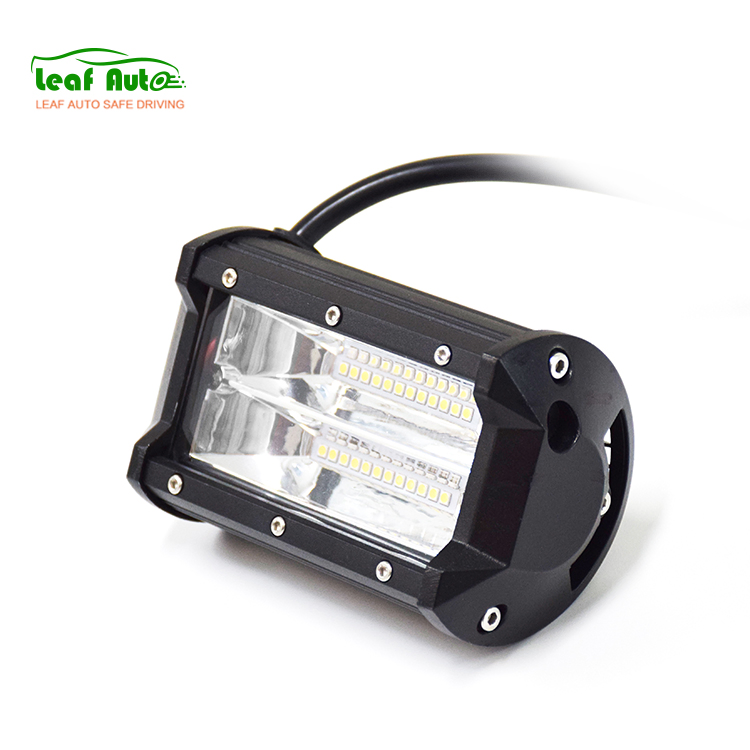 5inch 72W Spot Light Bar Work Light White Amber Offroad Light Bar for Offroad Truck Tractor 4X4 SUV Jeep ATV