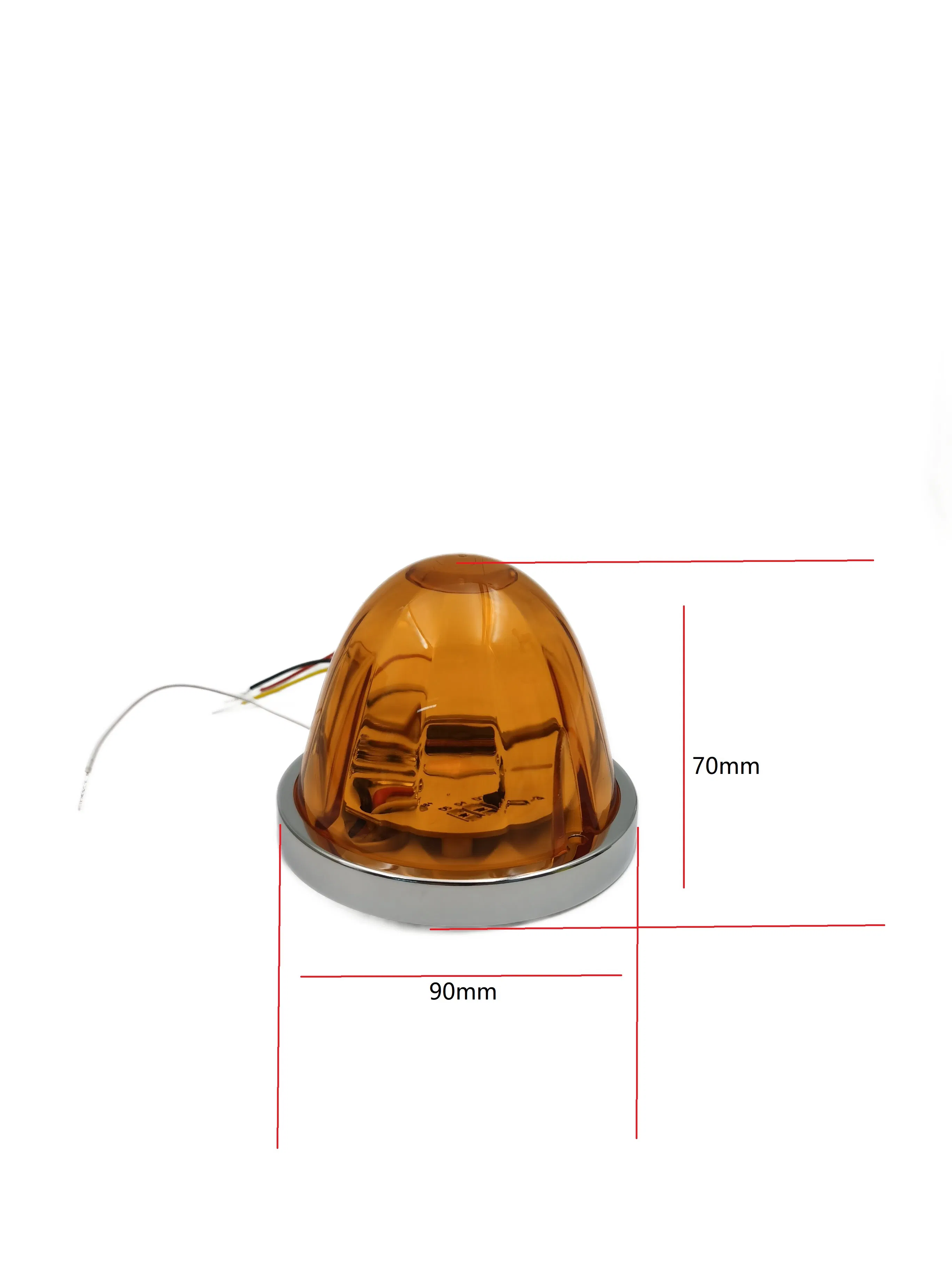 Светодиодный габаритный фонарь для грузовика, янтарный