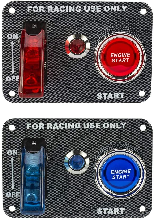 Панель переключателей Racing с кнопкой запуска двигателя