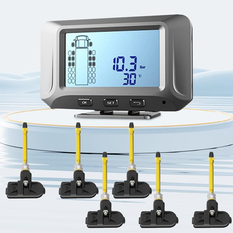 Best Seller Car LCD Display Solar Real Time Screen Receiver Tire Pressure Monitoring Device TPMS Sensors Tire Pressure Monitor System Sensor