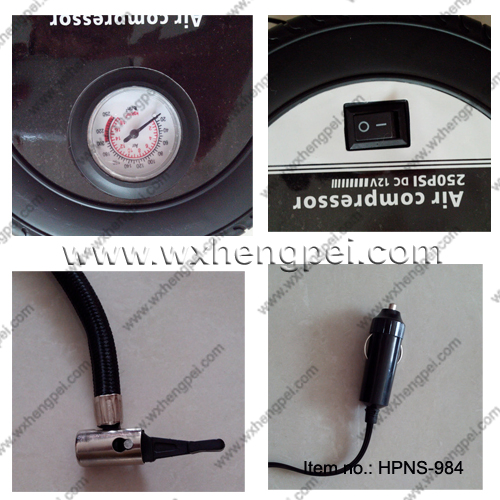 Car Tire Shape Air Compressor/ Tyre Air Pump