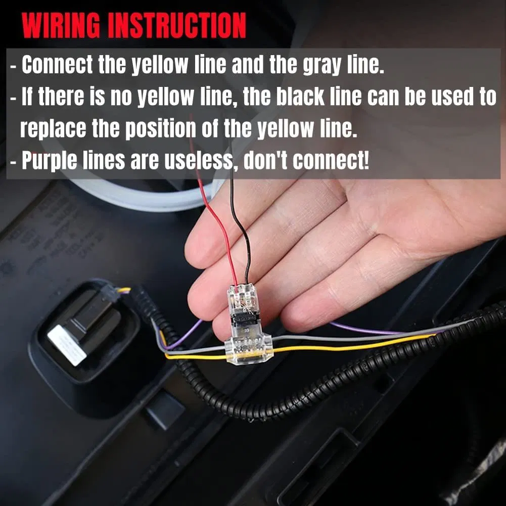 Car Hood Light Strip Flexible LED Atmosphere Front Lights for Vehicle Customization Easy DIY Installation