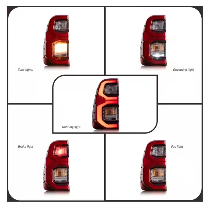 2020 Hilux Rear Taillights High Quality Modified Hilux Flash LED Tail Lamp for Hilux Rocco 2020 LED Tail Lamp