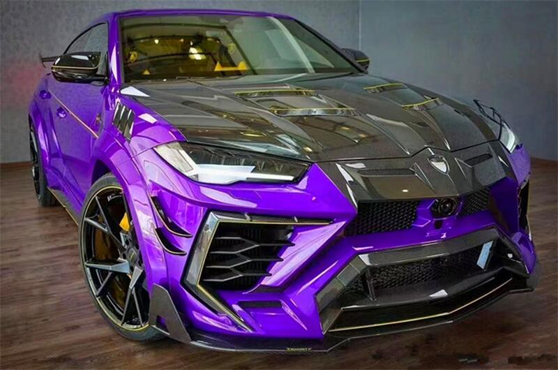 Msy Style Forged Carbon Fiber+Fiberglass Rear Diffuser Bumper Trunk Spoiler Racing Wing Body Kit for Lamborghini Urus