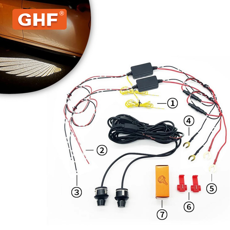 Проектор логотипа на дверь авто LED Angel Wings