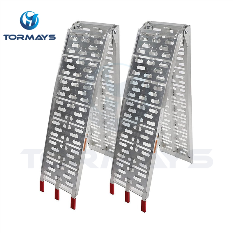 Aluminum Loading Ramp for Loading Motorcycles with Easy Rubber Handle