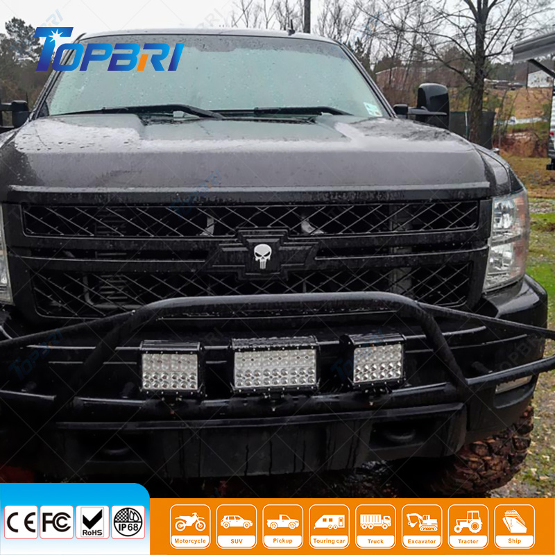 Super Bright Combo 72W Offroad LED Light Bar for Jeep