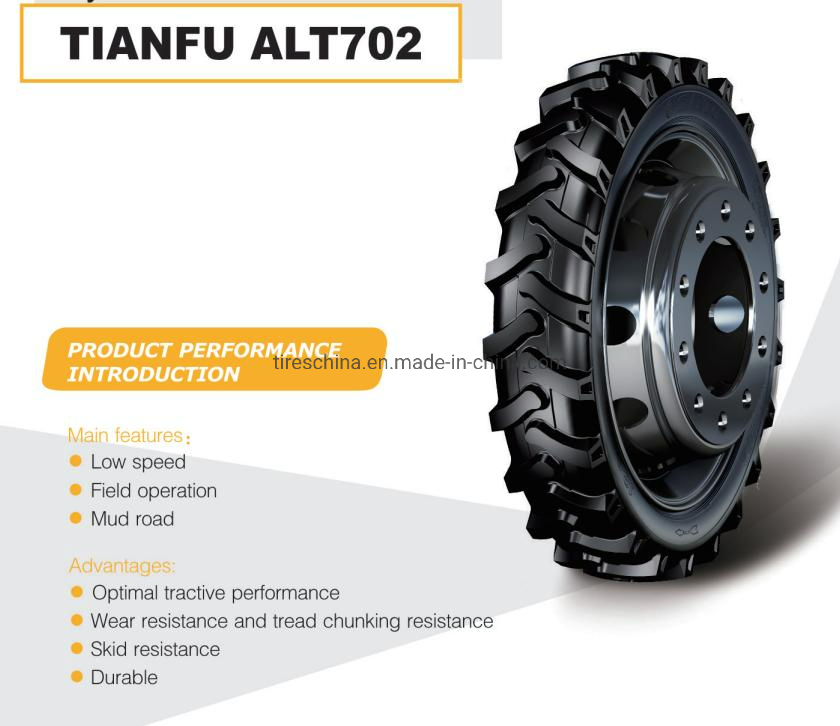 Tianfu Brand Agriculture Tyre Bias Belted Farm Tractor Harvester Spreader Loader Agricultural Tire 7.50-16 6.00-16/12 5.00-12 4.00-8 9.5-20