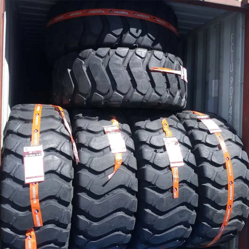Hanmix OTR off Road Tires 14.00r24 23.5-25 26.5-25 29.5-25 Pneu Giant China Qingdao for Heavy Truck/Tractor/Loader/Trailer/Bulldozer Industrial Tyre Llantas