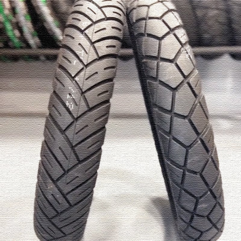 Мотошина бескамерная 17 дюймов, универсальный протектор