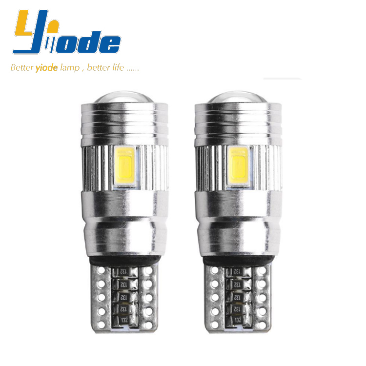 Светодиодная лампа T10 W5W для подсветки номера