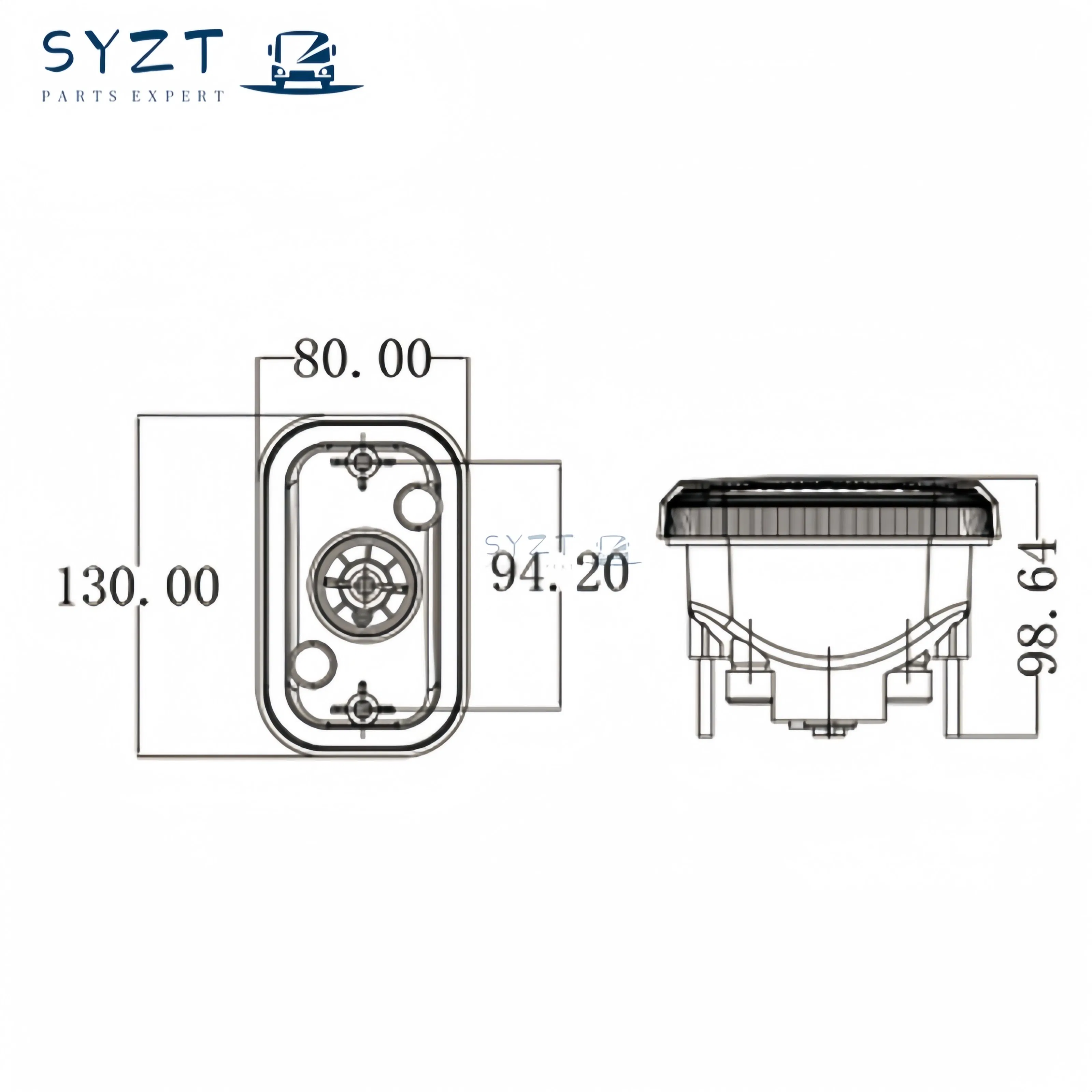 Bus Accessories High Quality Round Rear Small LED Taillight