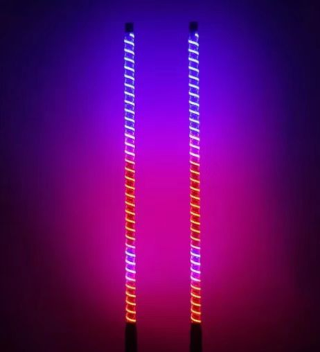 RGB APP and Remote Control Whip Light with COB Brighter UTV LED Whip Antenna Lights