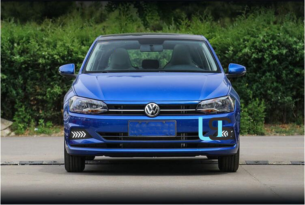 Противотуманные фары LED DRL для Volkswagen Polo 2019-2021