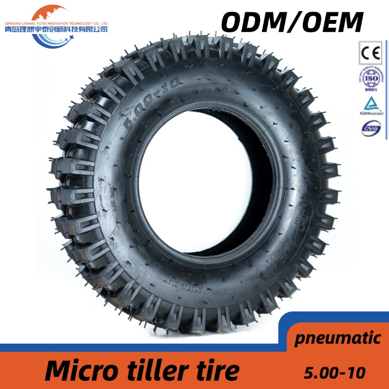 Agricultural Micro Tiller Tires 5.00-10 Pneumatic Rubber Wheel