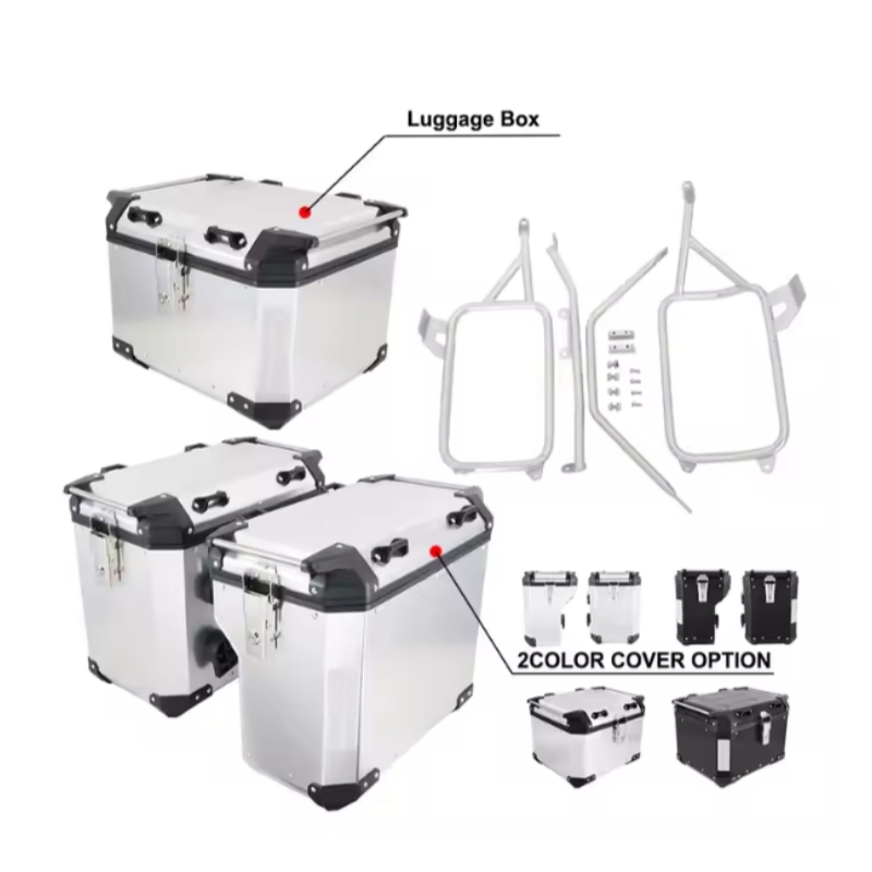 Tail Boxes Side Case Aluminum Alloy for Hon. Da Crf1000 (TOP+LEFT+RIGHT+RACKS)