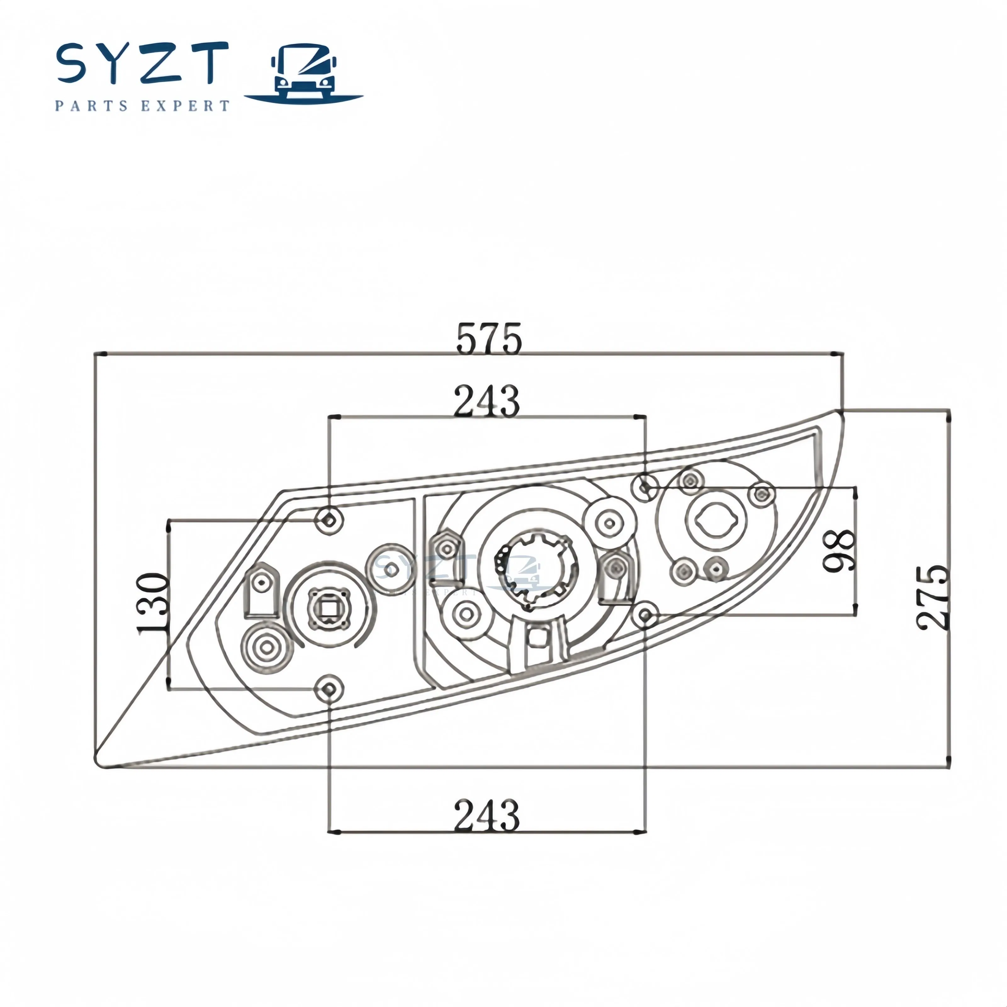 Zhongtong Bus OEM Front Headlight Assemblies – Perfect for Left-Hand Drive Bus Models