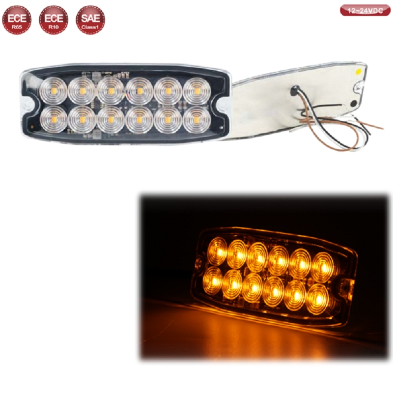 Универсальная светодиодная стробо-лампа 12-24В для мотоцикла, грузовика