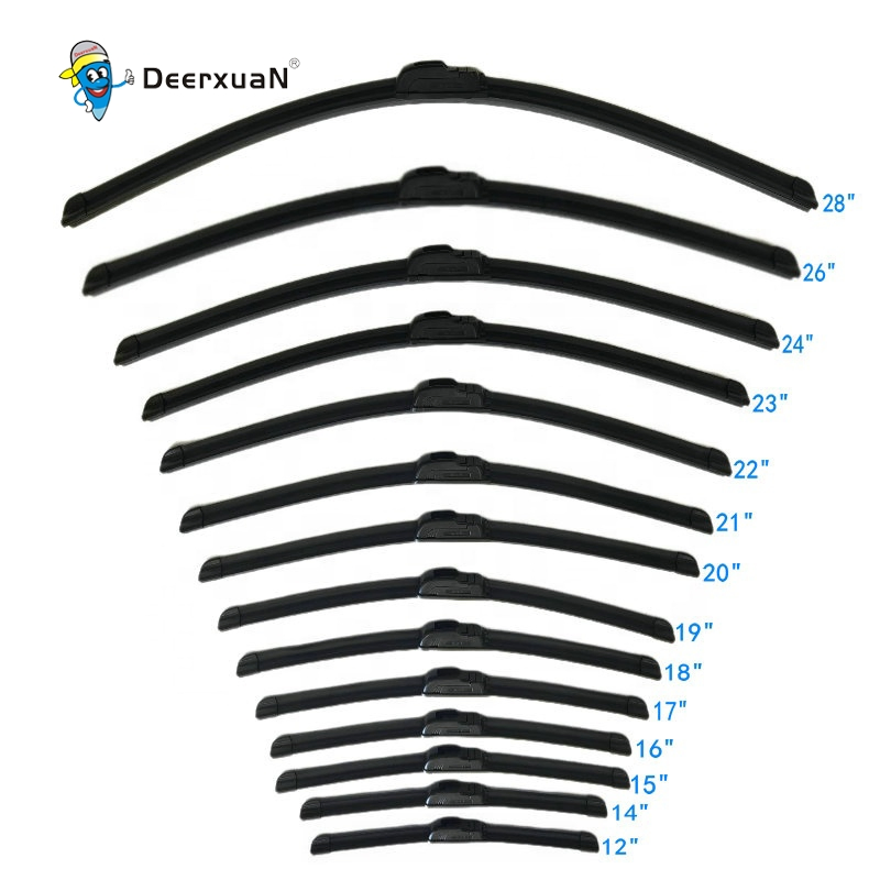 S058 Deerxuan Factory Car Front Windshield Soft Universal Wiper Blade