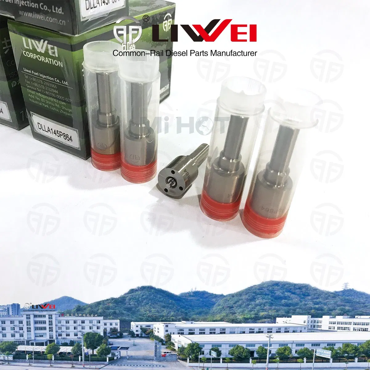 Liwei Brand Common Rail Diesel Nozzle Dlla145p864 for Injector095000-5931/588#//566#/619#095000-739#/874#/776#/853#23670-09060/09061/09360/3 for Toyota Pick-up