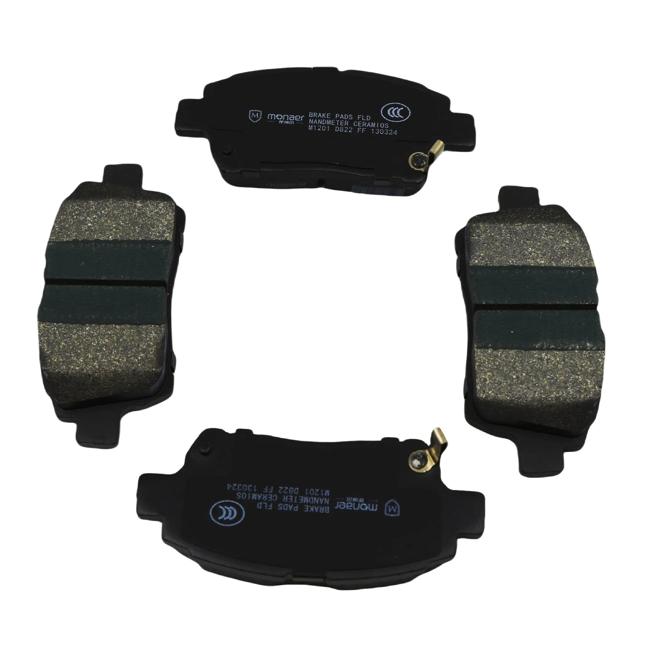 High Performance Monaer Brake Pads D822 Ceramic Front Disc Brake Pad for Byd\Toyota