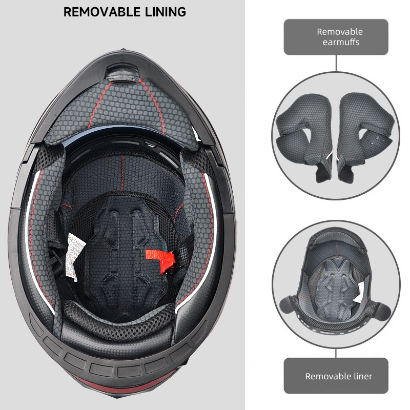 3c DOT Approved Motorcycle Helmets Open Face Helmet with Dual Visors ABS Safety Helmets