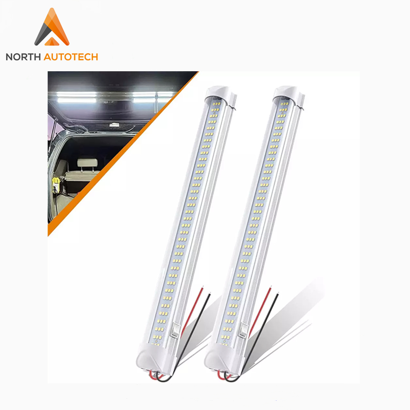 12V/24V 13 Inch LED Light Strip LED Light Bar LED Interior Light with on/off Switch 108 LEDs Strip Light