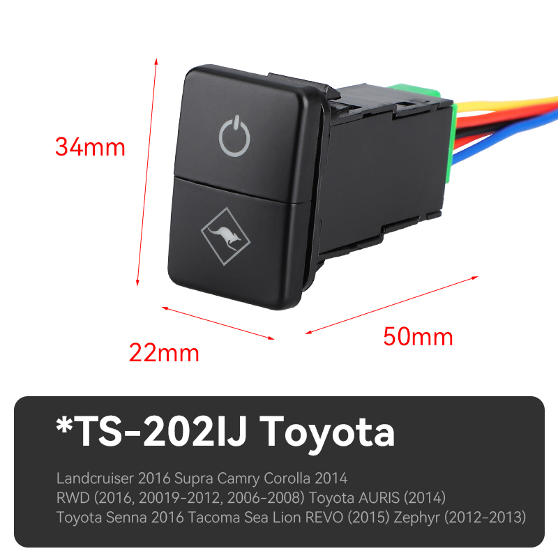 High Performance Automotive Electrical Switch Suitable for Cold Weather and Rough Road Conditions Toyota Fog Light Switch