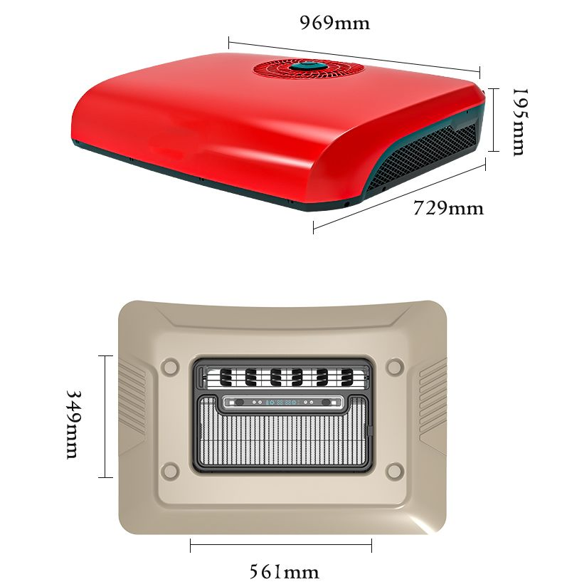 Потолочный кондиционер для грузовика 12В/24В