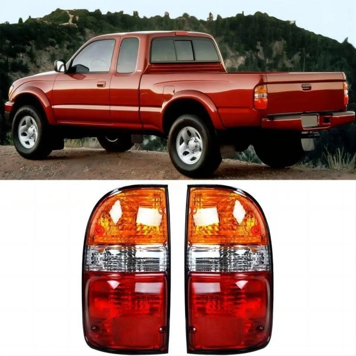 Factory Price Auto Tail Lamp Rear Light Rear Lamp Automotive Parts High Quality Halogen Rear Light Tail Lamp for Toyota Tacoma Series USA Type 2001, 81550-04060
