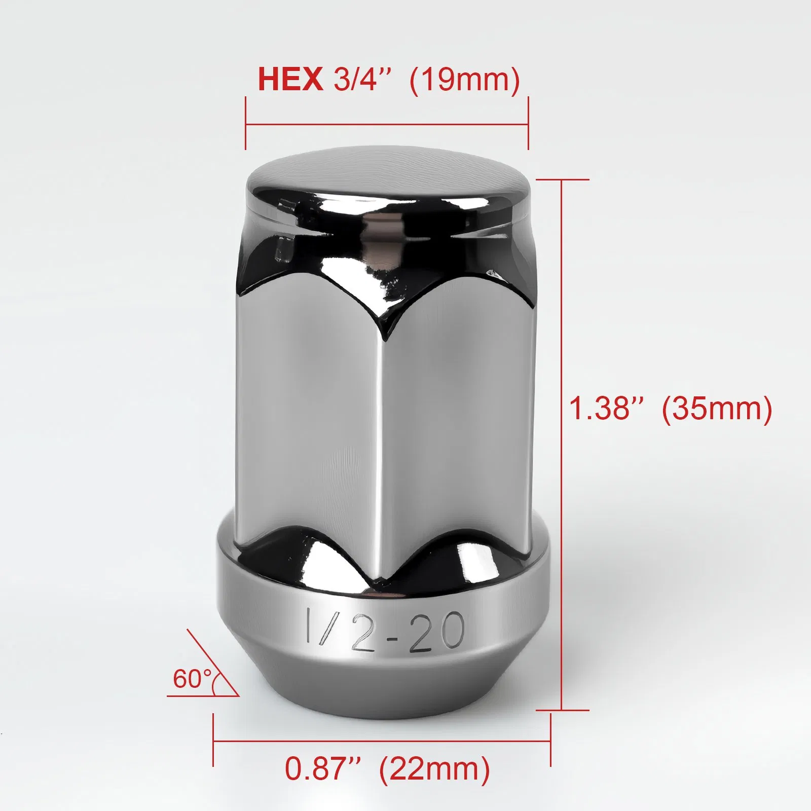 Premium Metric Carbon Steel Wheel Lug Nut for Vehicles