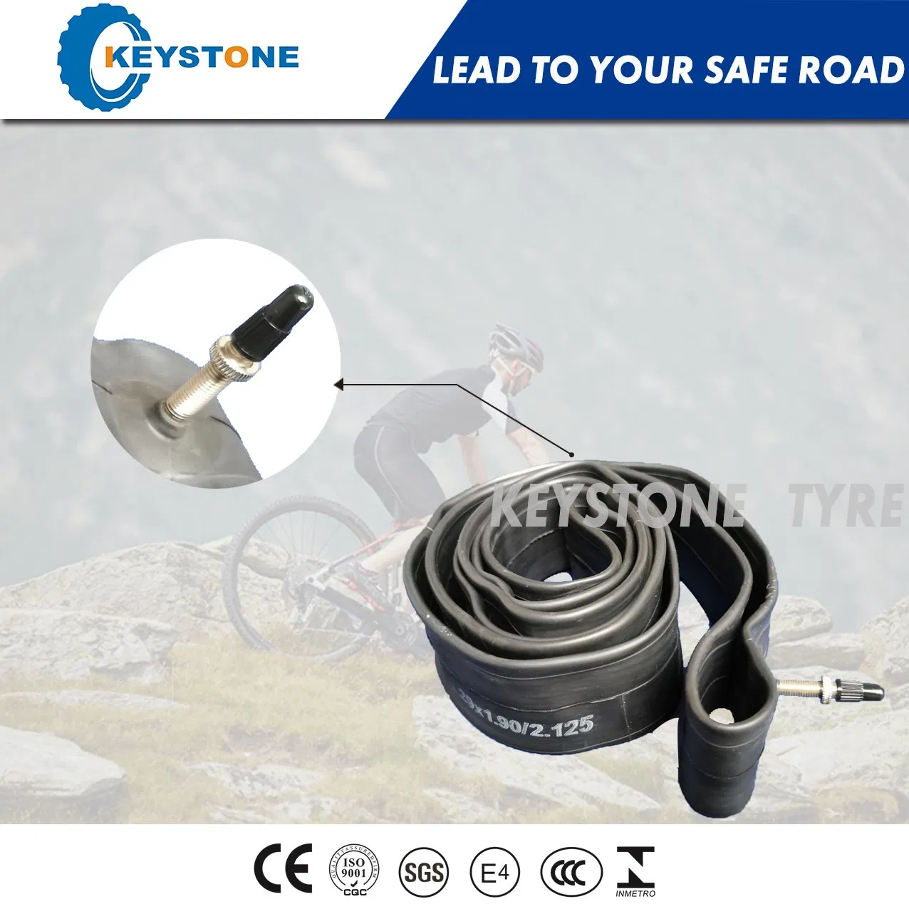 Камера велосипедная бутиловая 24x1.95/2.125