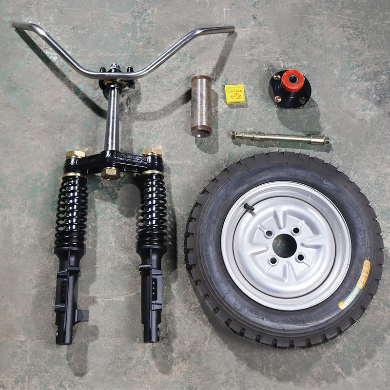 Electric Vehicle Front Fork External Spring Shock Absorber Front Wheel Steering Assembly