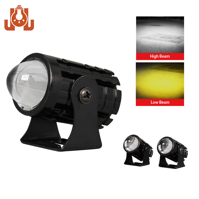 Двухцветная светодиодная фара-прожектор для мотоцикла