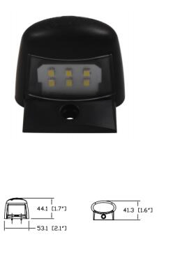 Фонарь подсветки номера LM-406 с сертификацией E4/E9