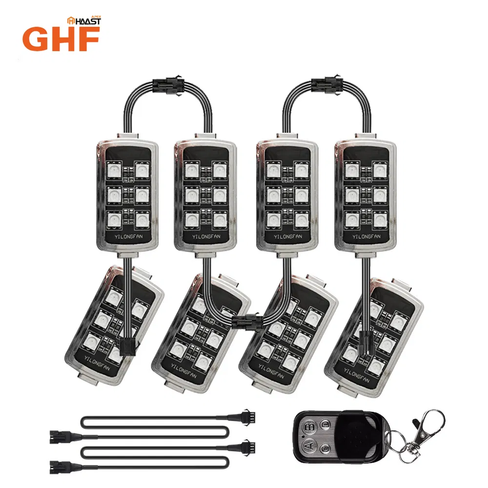 RGB LED подсветка днища 50W с пультом для авто и мото