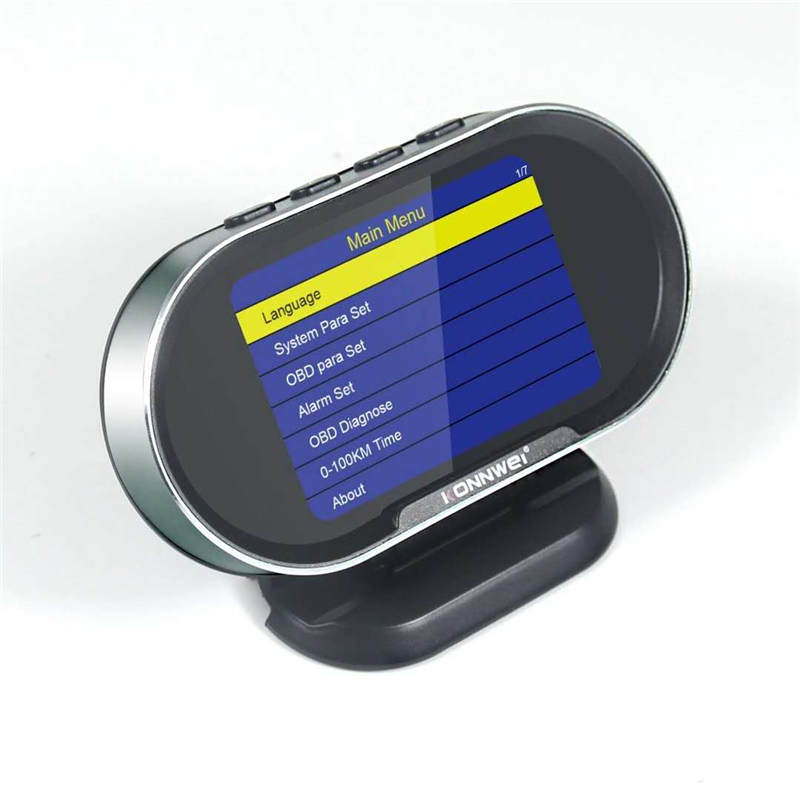 Цифровой датчик температуры и скорости Konnwei KW206 HUD OBD