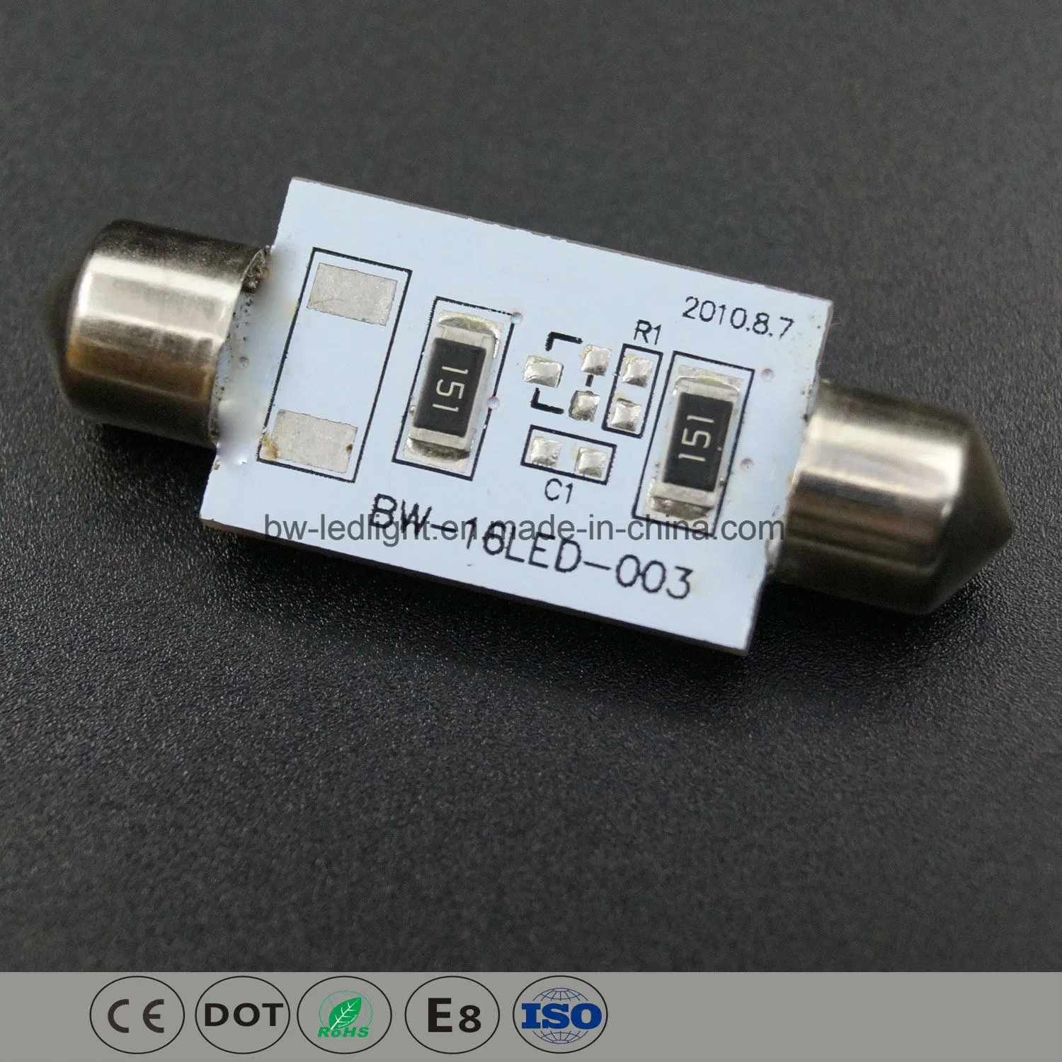 Светодиодная лампа для авто 41мм Canbus (S85-41-016Z3528P)