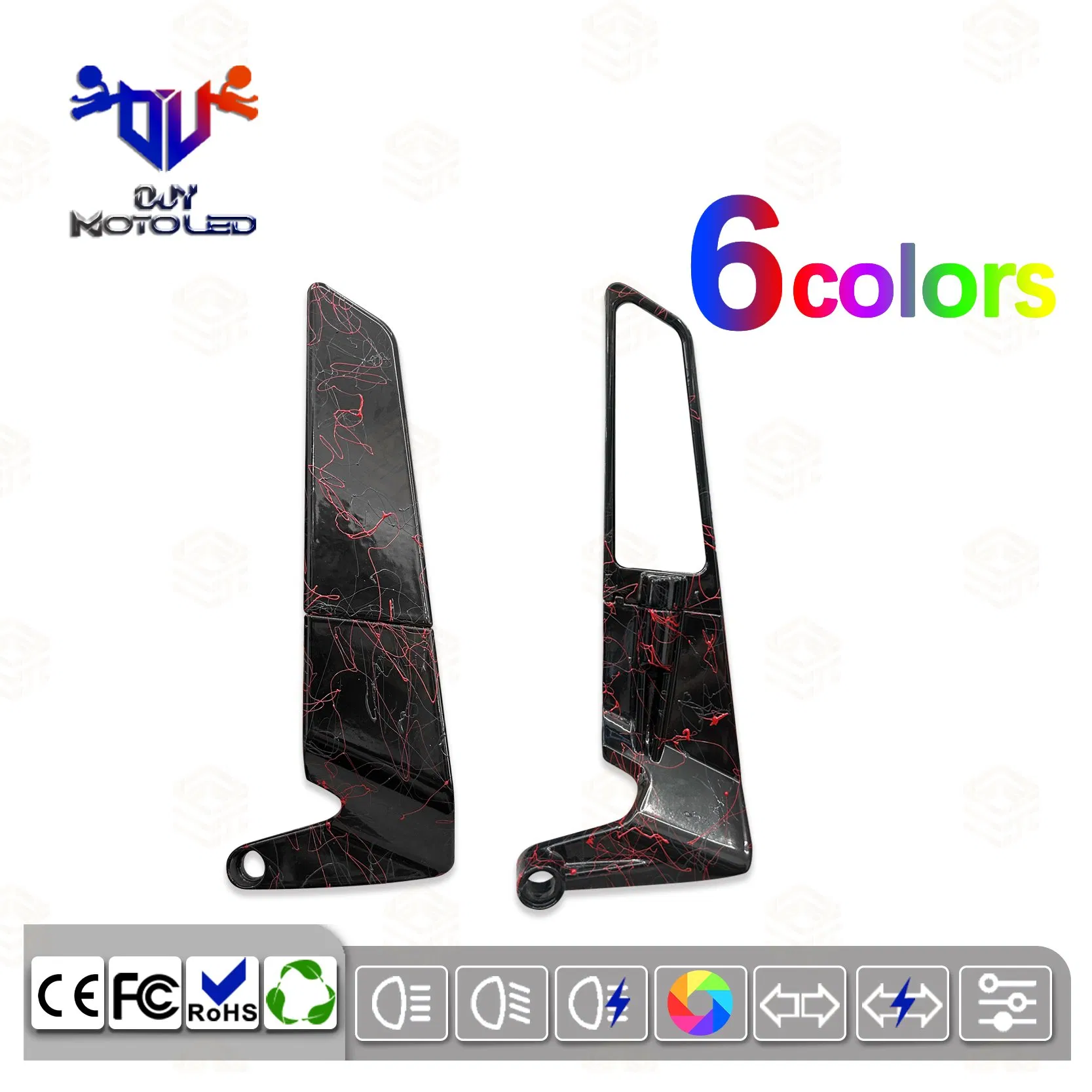 High Quality Five Color Small Motorcycle Universal Reflector