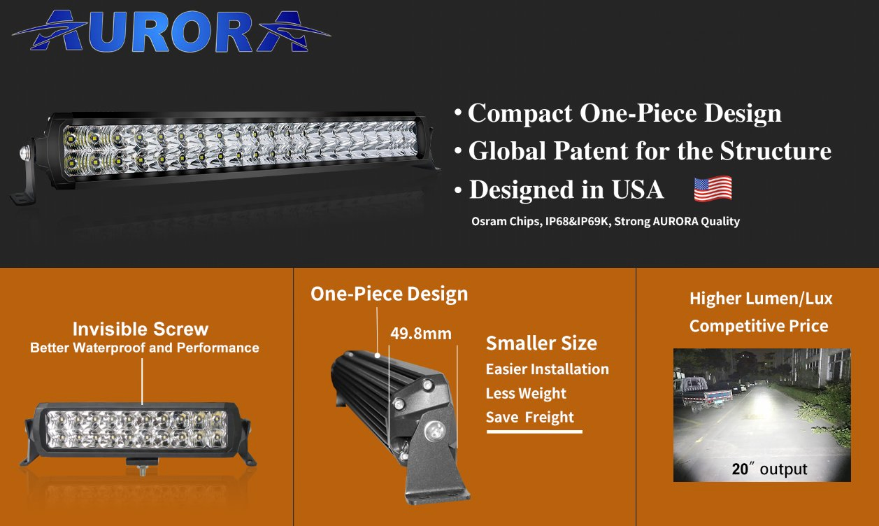 Светодиодная балка Aurora 30 дюймов 300W для авто