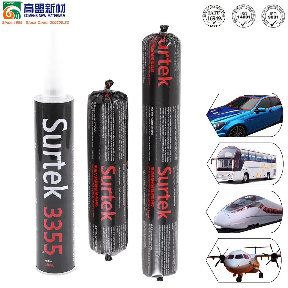 High Quality Fast Curing Polyurethane Sealant PU Glue for Auto Glass Replacement (Surtek 3355)