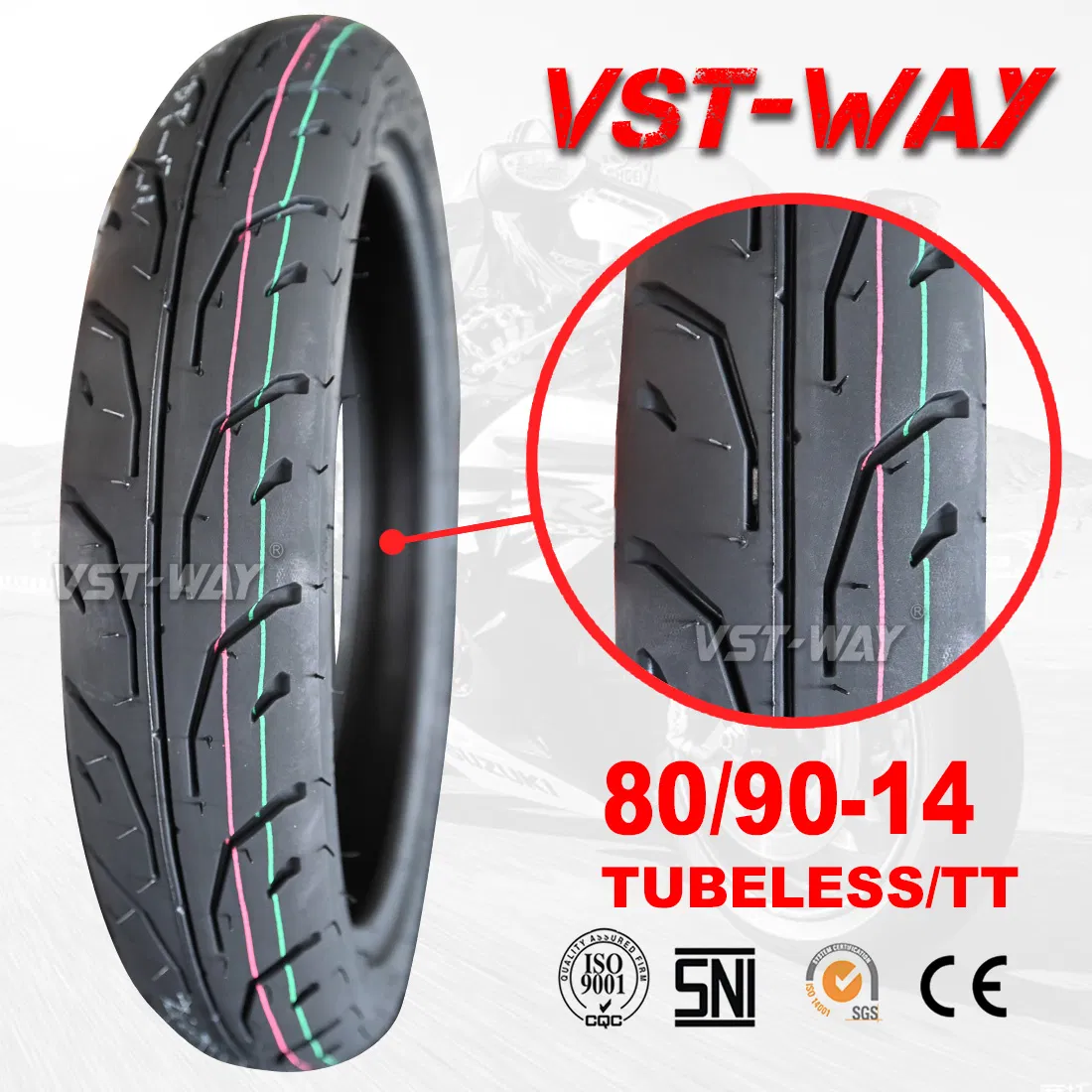 Мотошины 80/80-14, 90/80-14 для Piaggio Free 50