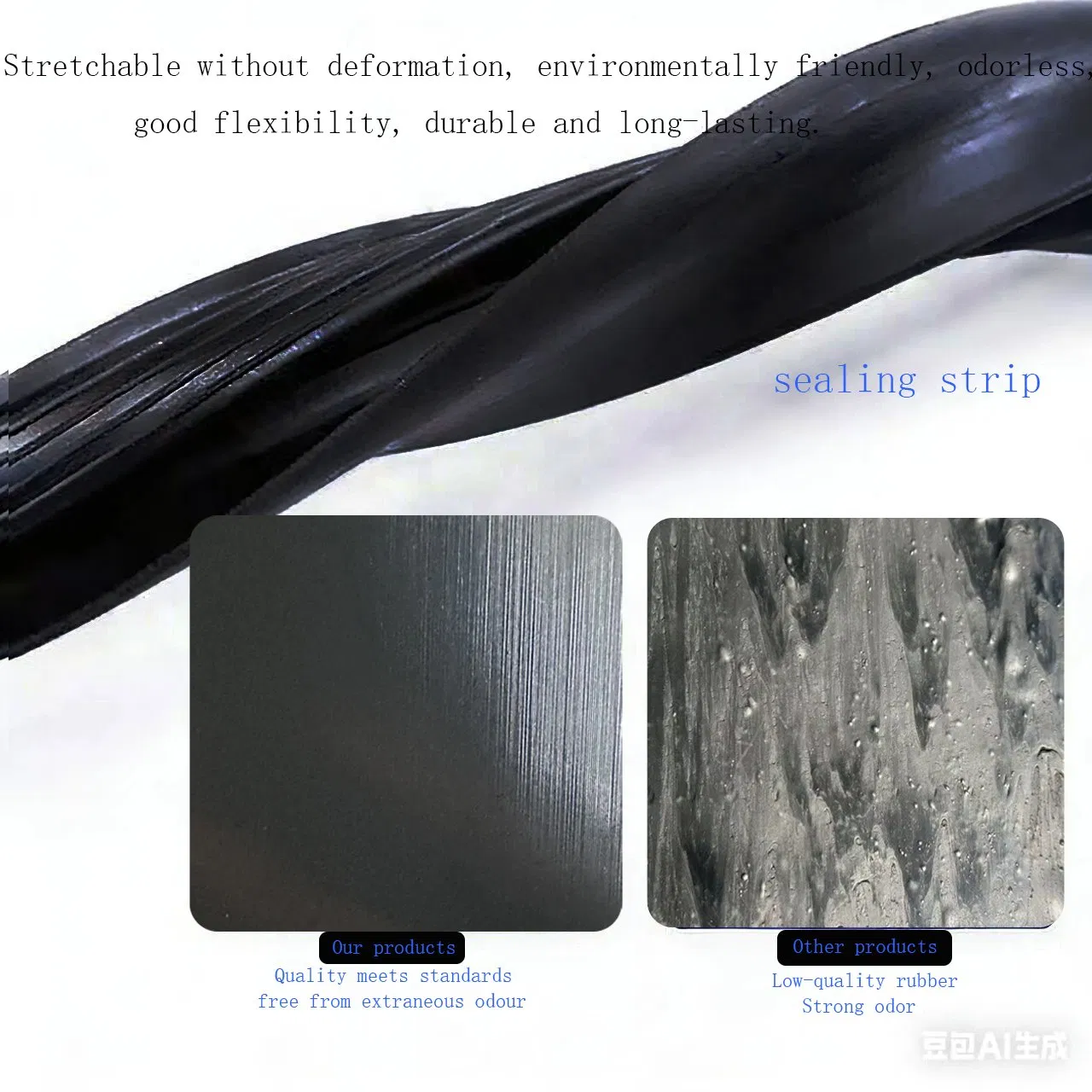 Уплотнительная лента для дверей автомобиля EPDM/PVC