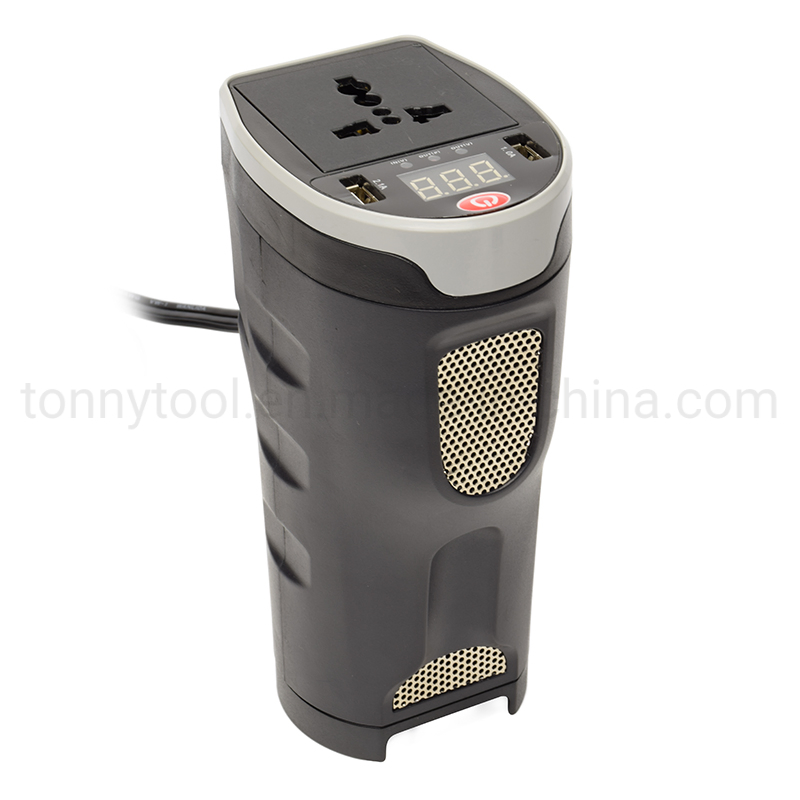 Автомобильный инвертор 200Вт с дисплеем