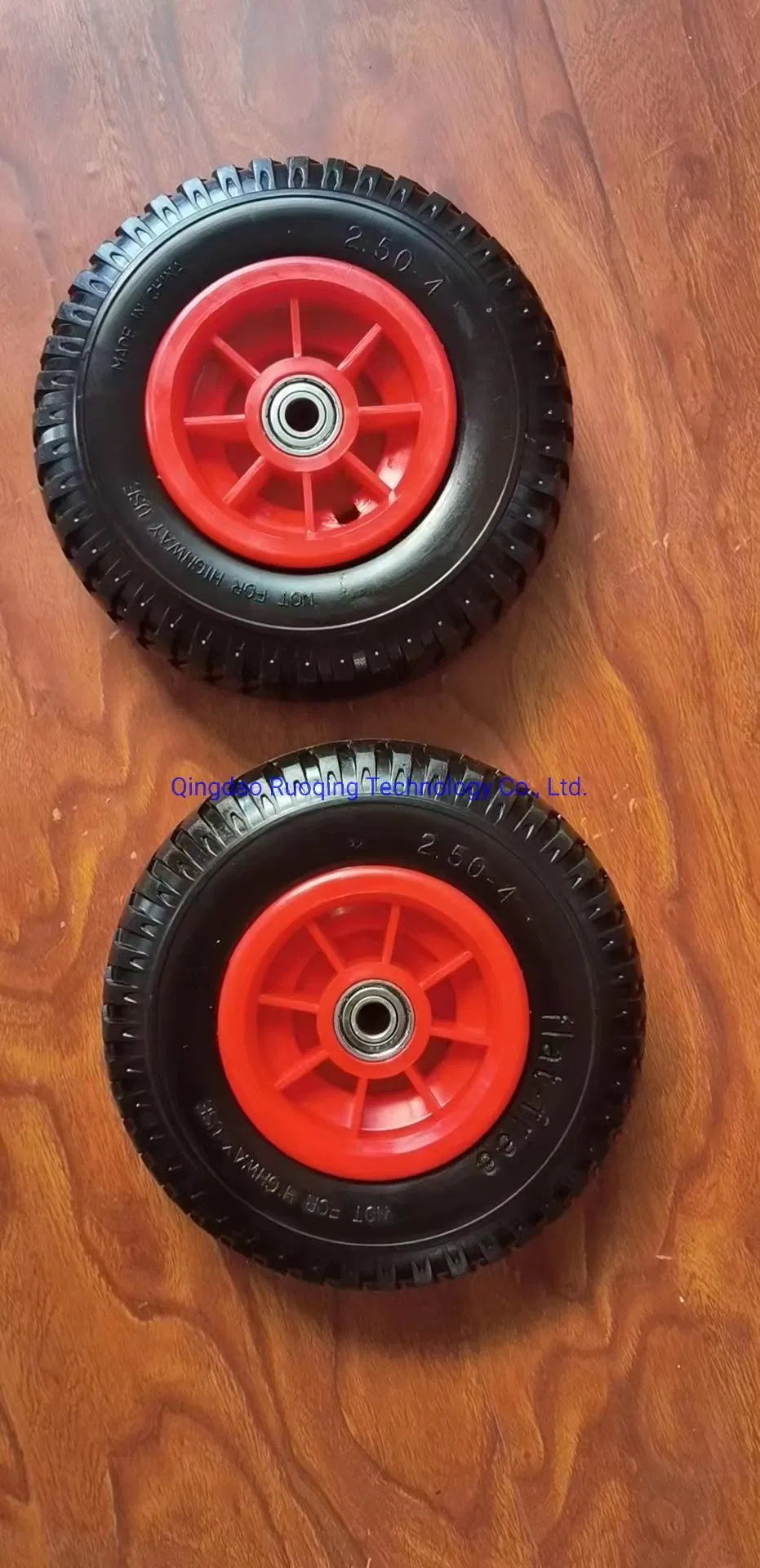 New Structure PU Foam with Plastic Flat Free Heavy Duty Load Capcity 400kg Wheel