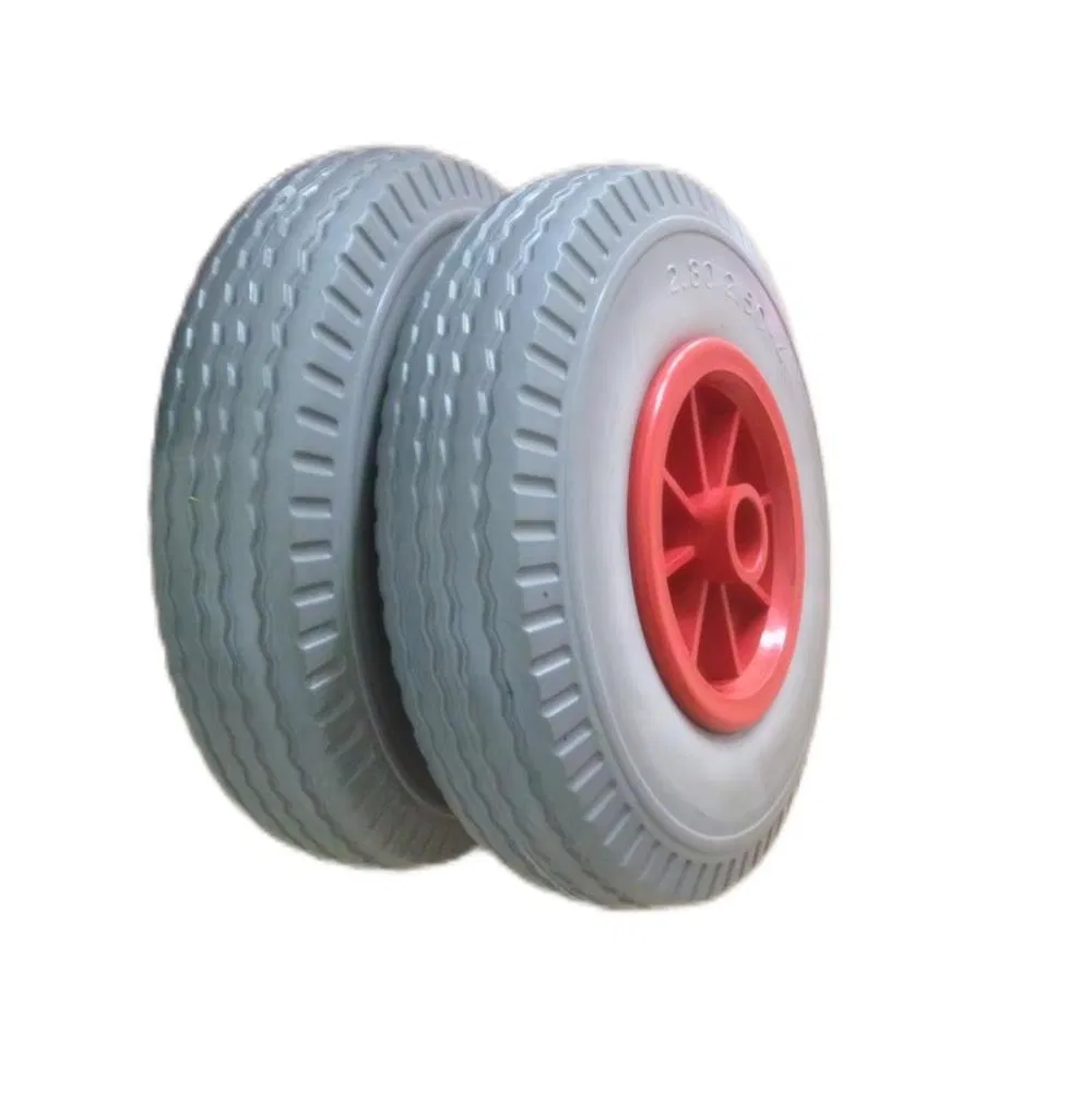 Qingdao Factory 4.00-8 Pneumatic Rubber Wheel PU Foam Wheel for Hand Truck /Trolley /Wheelbarrow Wheel