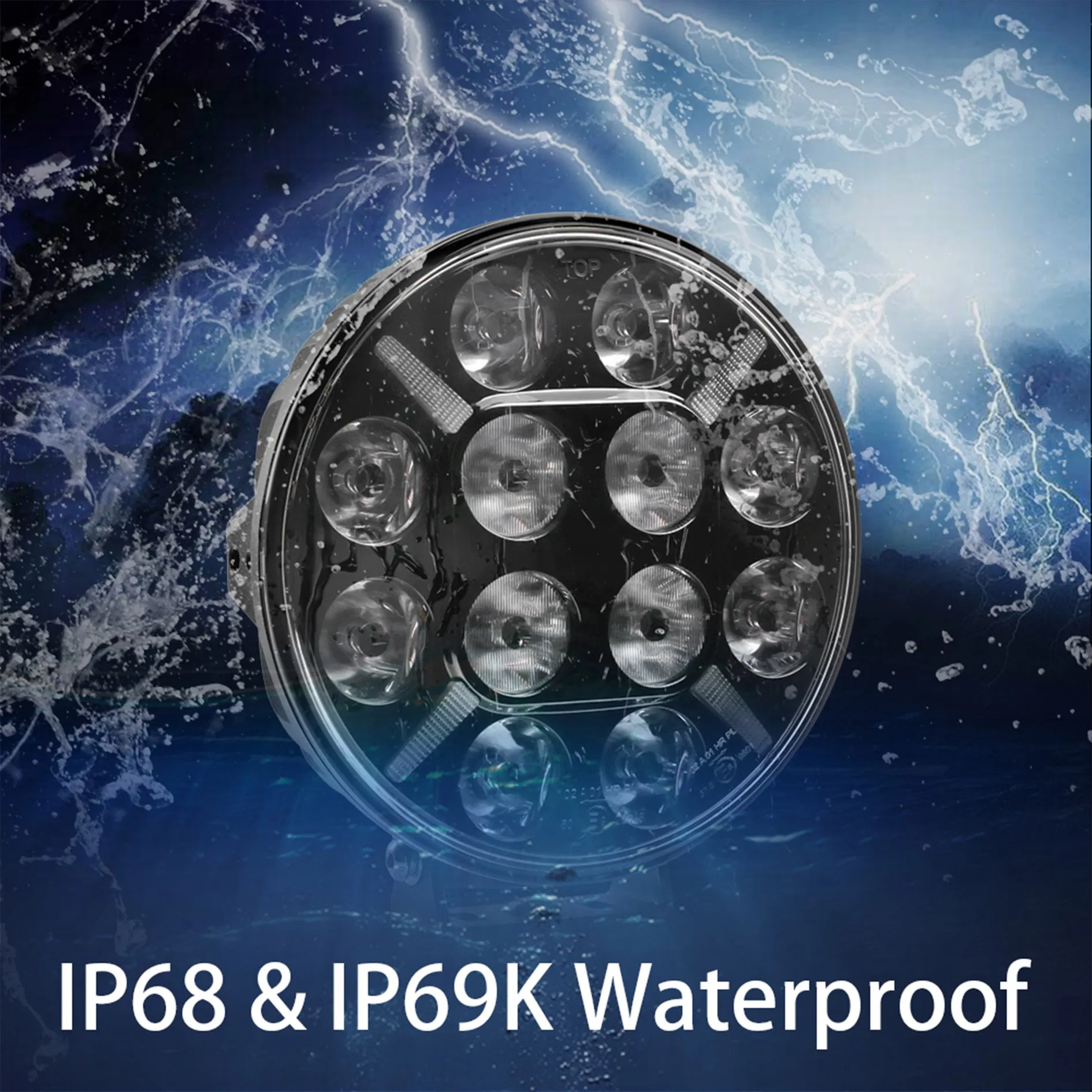 Сверхтонкая светодиодная фара 9 дюймов для внедорожников