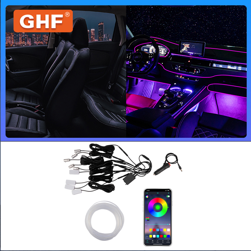 Гибкая RGB подсветка салона авто с APP управлением