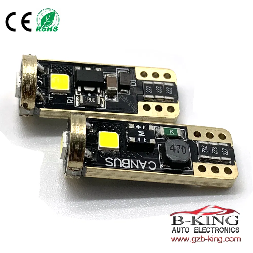 Светодиодная лампа T10 W5W 194 168 золото для салона авто