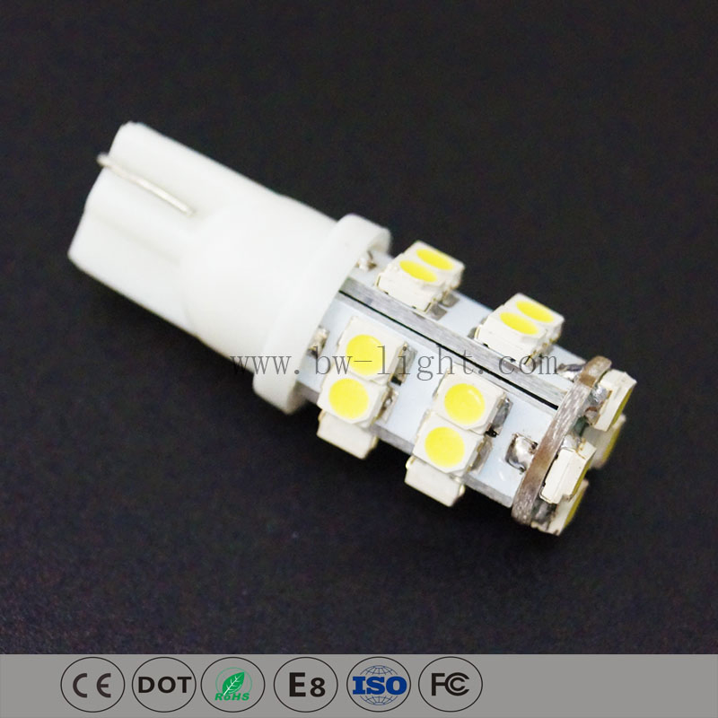 Светодиодная лампа T10 SMD для авто (T10-WG-020Z3528)